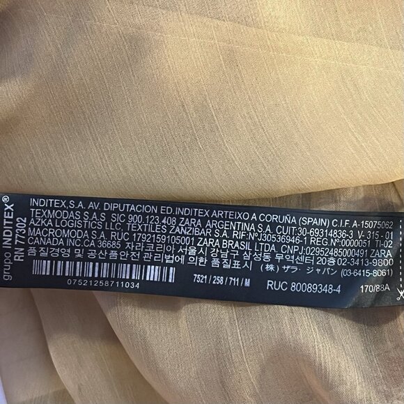 Zara Tunic Mini Dress Medium Size Embroidered Beaded Boho Bell Sleeve Lined - Picture 15 of 16